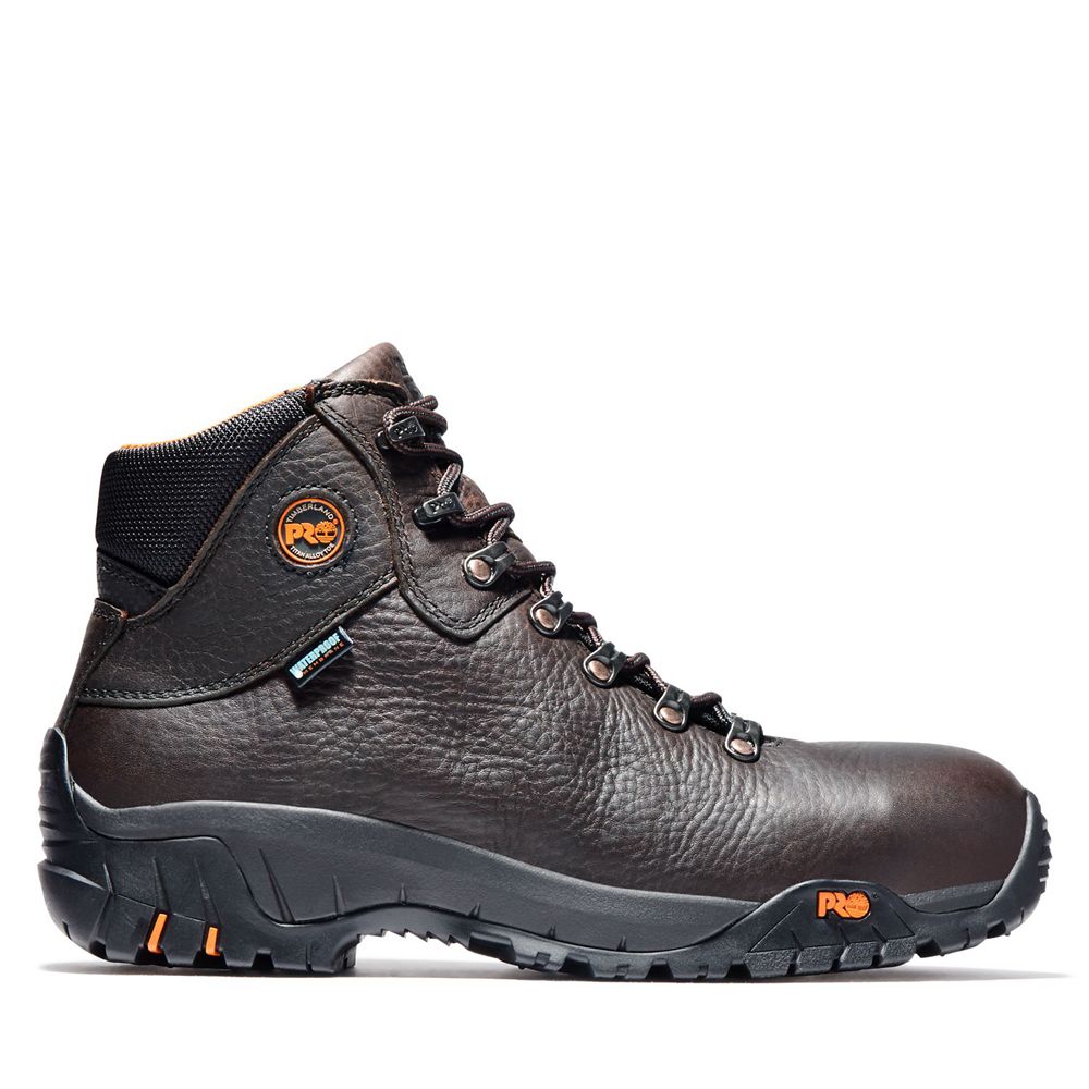 Timberland Μποτακια Εργασίας Ανδρικα Βαθυ Καφε - Pro® Titan® Trekker Alloy Toe - Greece 6208759-PL